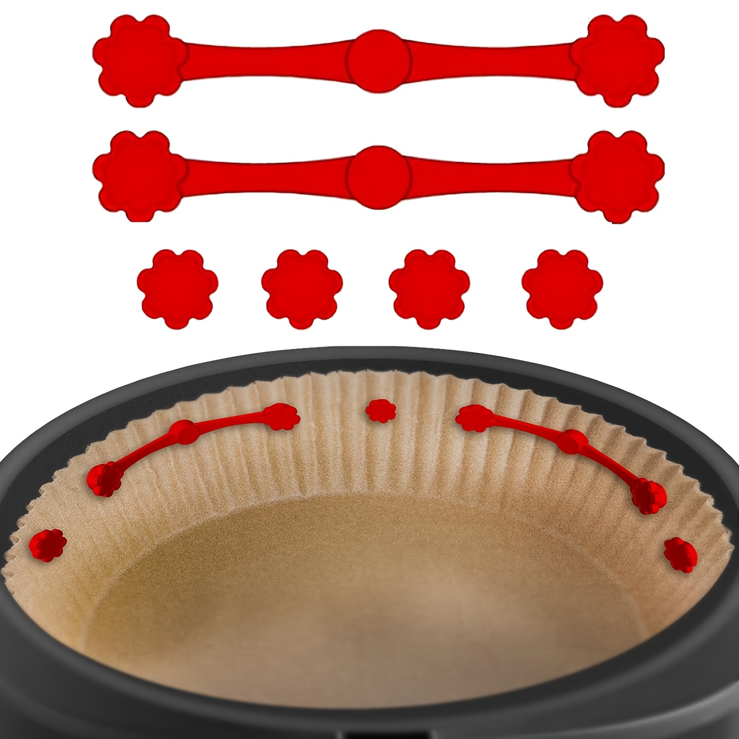 Kitchen Paper For Baking - 1/2 conjunto de fivela de silicone