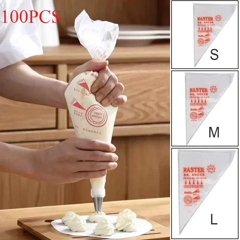 Piping Bag Disposable - 100 pçs sacos de pastelaria descartáveis
