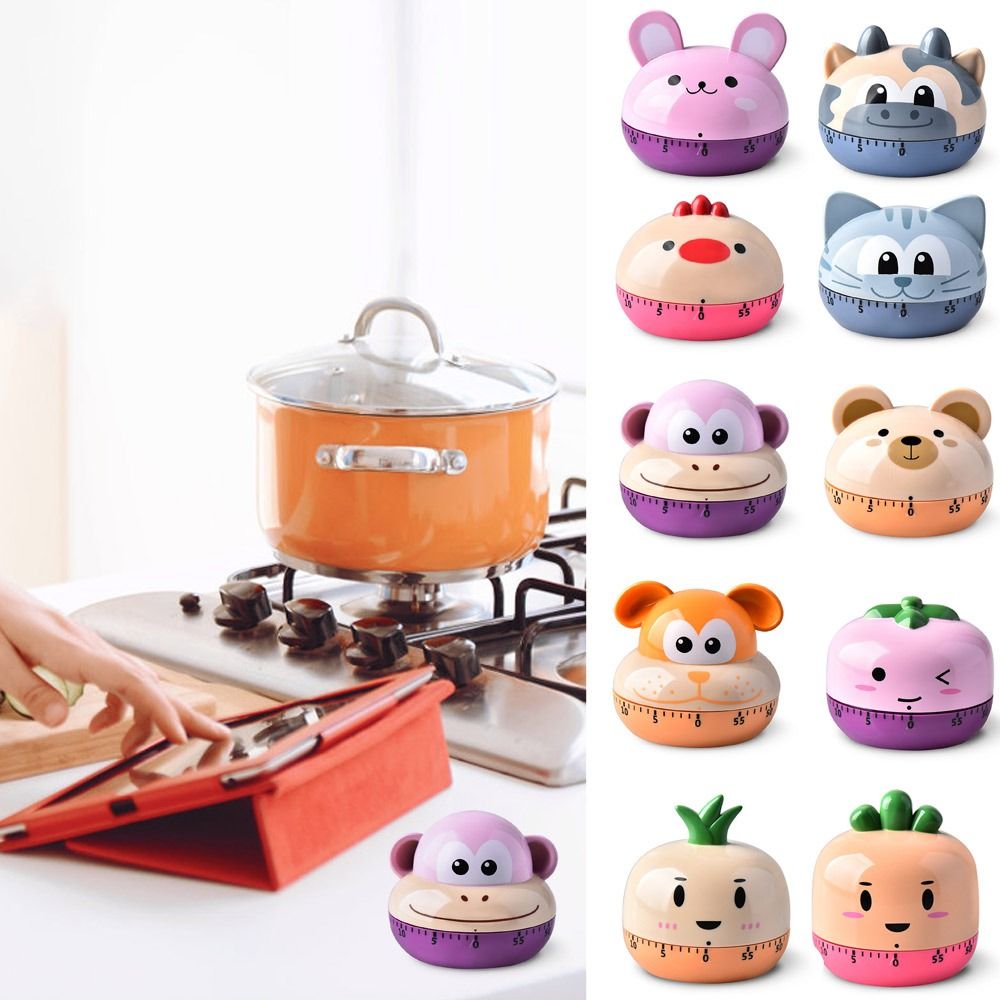 Kitchen Baking Timer - Animal bonito temporizador mecânico estudante aprendizagem