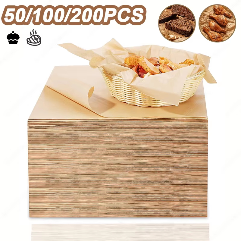 Kitchen Bakery - 50/100/200 pçs papel de cozimento pergaminho