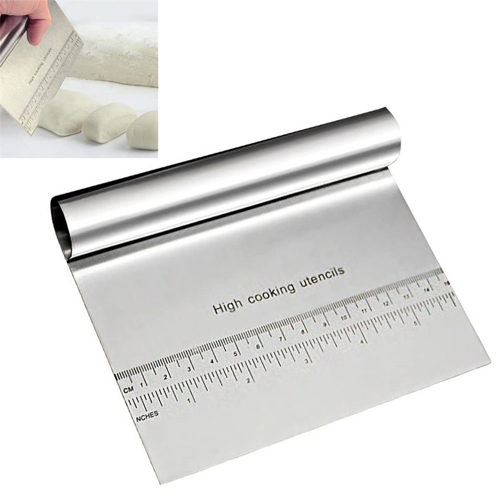 Kitchen Baking Tray Set - Raspador de massa de aço inoxidável