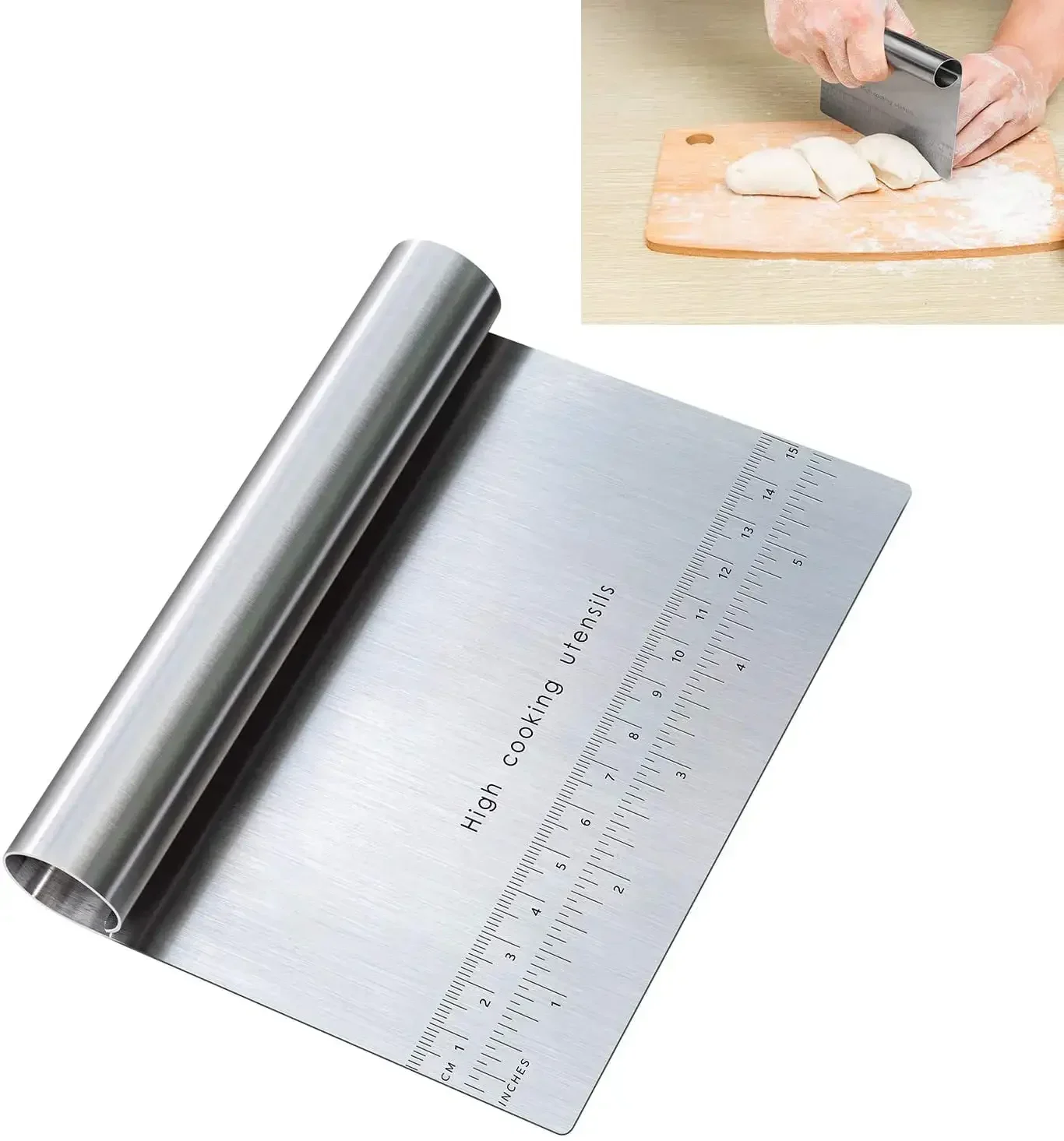 Kitchen Baking Tray Set - Raspador de bolo em aço inoxidável,