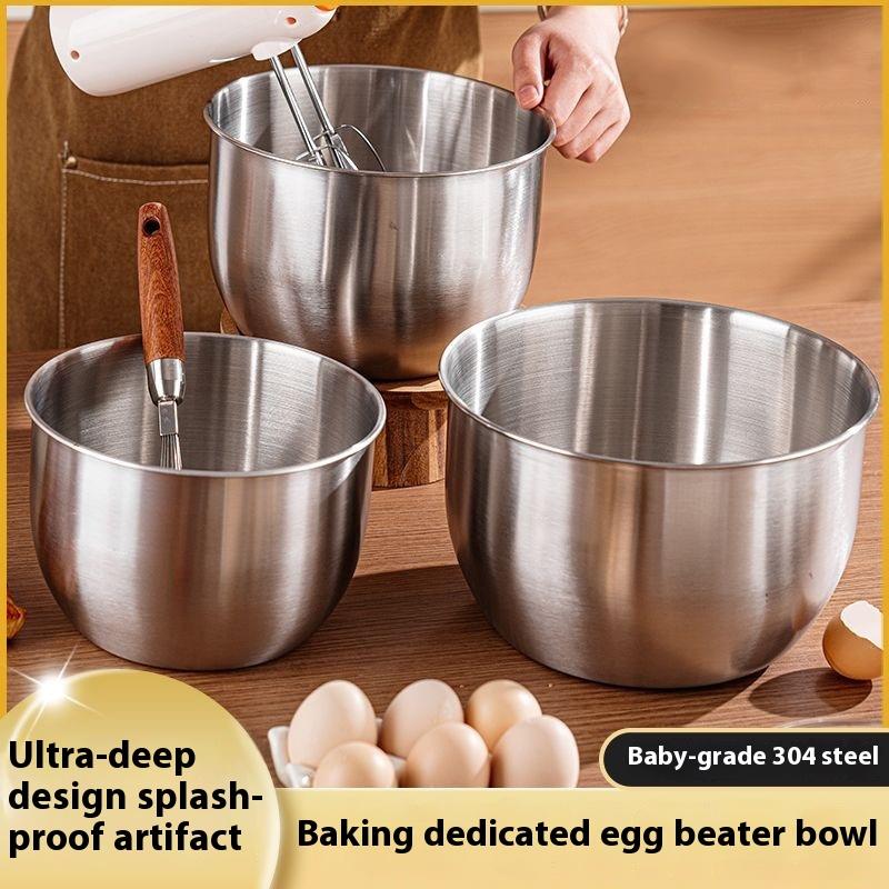 Kitchen Baking Bowls - Tigela de mistura de aço inoxidável,