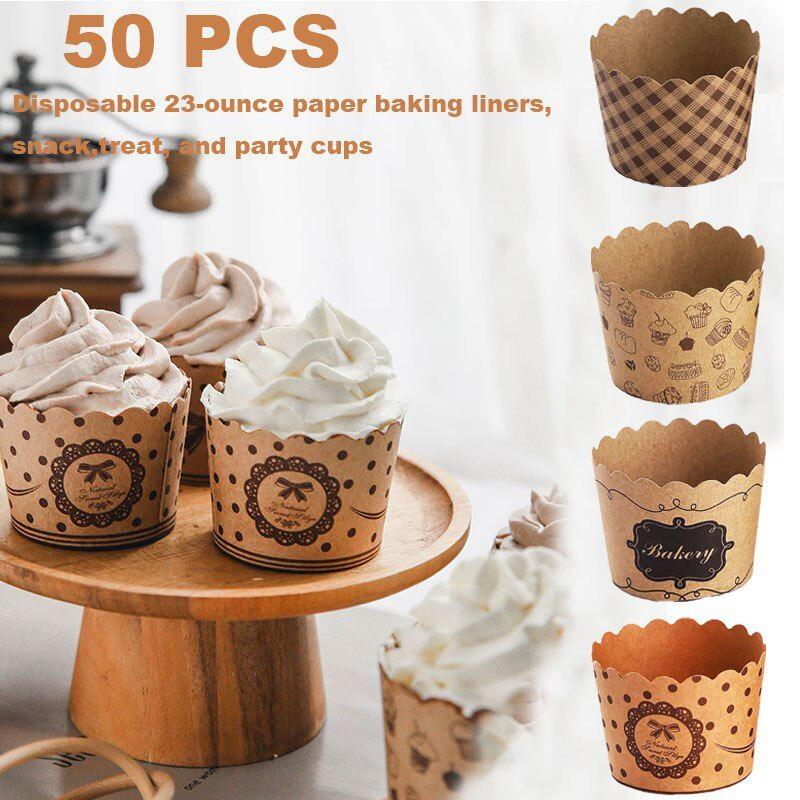 Kitchen Paper For Baking - 50 unidades/pacote cupcake copos de papel