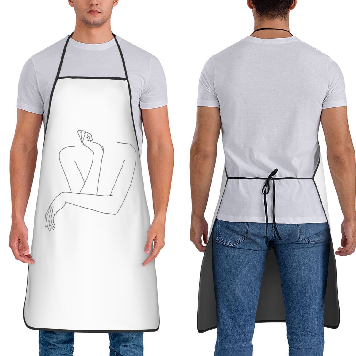 Kitchen Baking Drawing - Avental de Cozinha e Pintura Sem