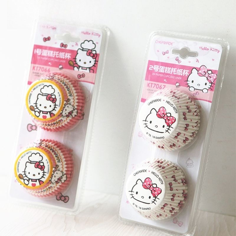 Kitchen Paper For Baking - Forminhas de Cupcake Hello Kitty Estampadas,