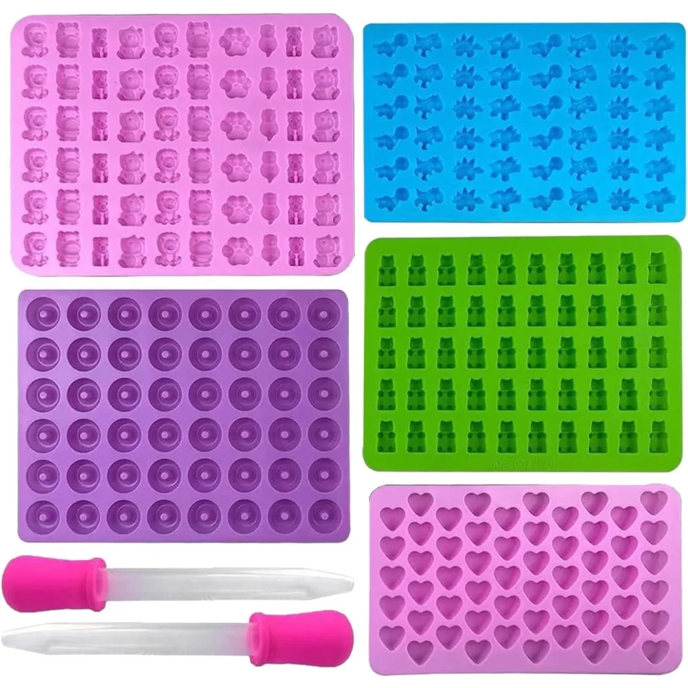Kitchen Baking Tray Set - 5 pçs moldes de silicone doces