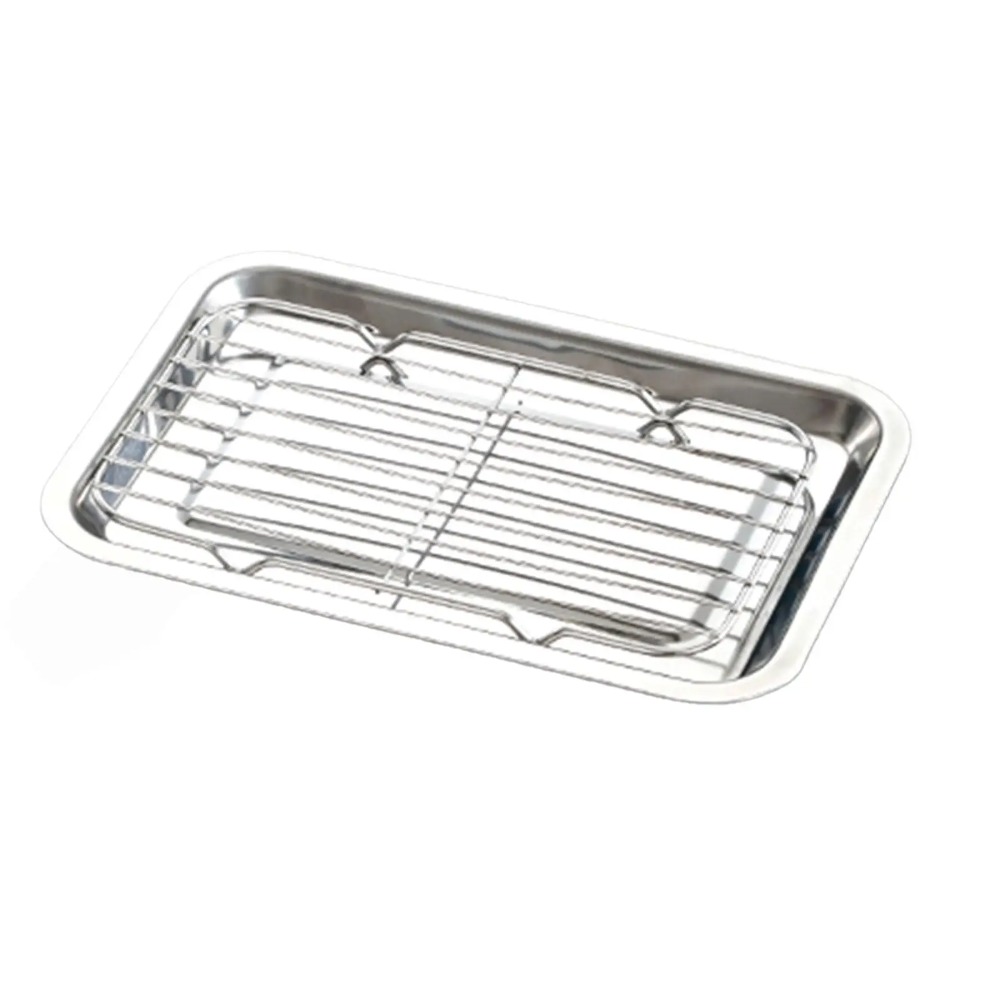 Assadeira de Aço Inoxidável co - Kitchen Baking Tray Set avaliação e preço