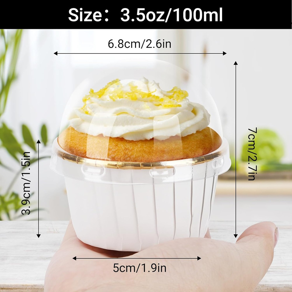 50 pçs muffins copo de papel c - Kitchen Paper For Baking avaliação e preço