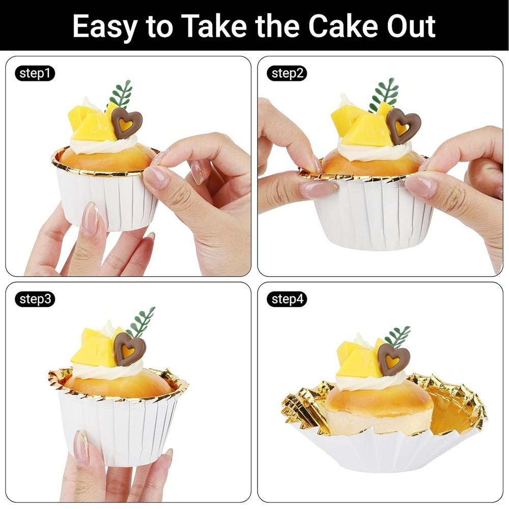 50 pçs muffins copo de papel c - Kitchen Paper For Baking avaliação e preço