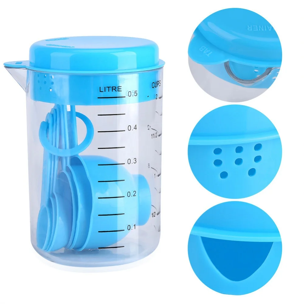 7 peças/set copos de medição d - Kitchen Baking Tray Set avaliação e preço