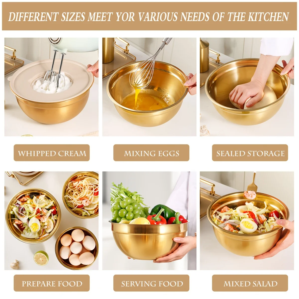 Conjunto de 10 tigelas de mist - Kitchen Baking Bowls avaliação e preço
