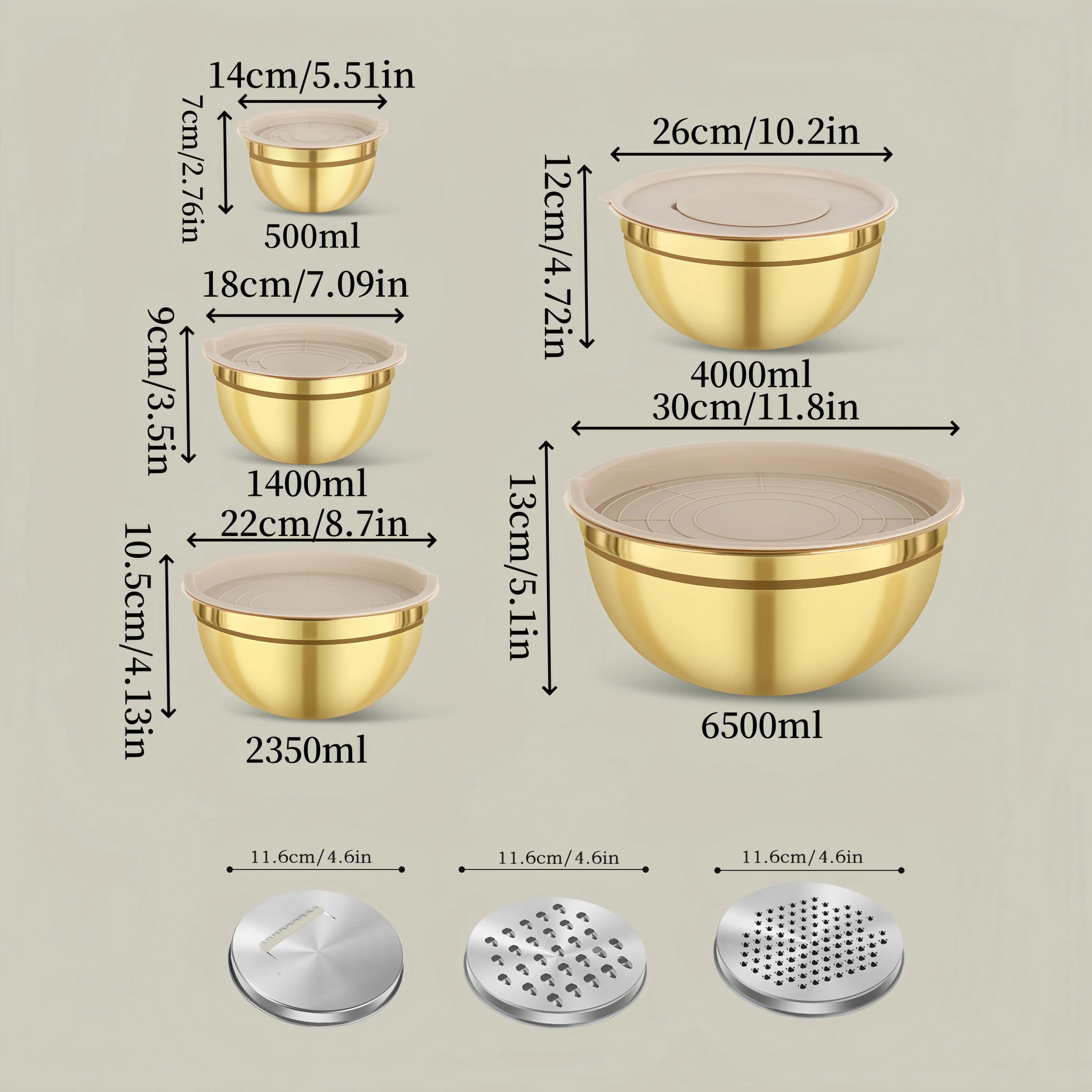 Conjunto de 10 tigelas de mist - Kitchen Baking Bowls avaliação e preço