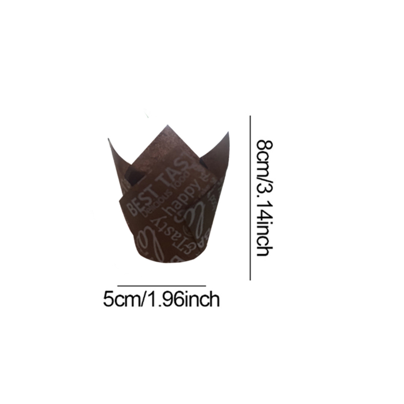 50/100 Peças de Copos de Papel - Kitchen Paper For Baking avaliação e preço