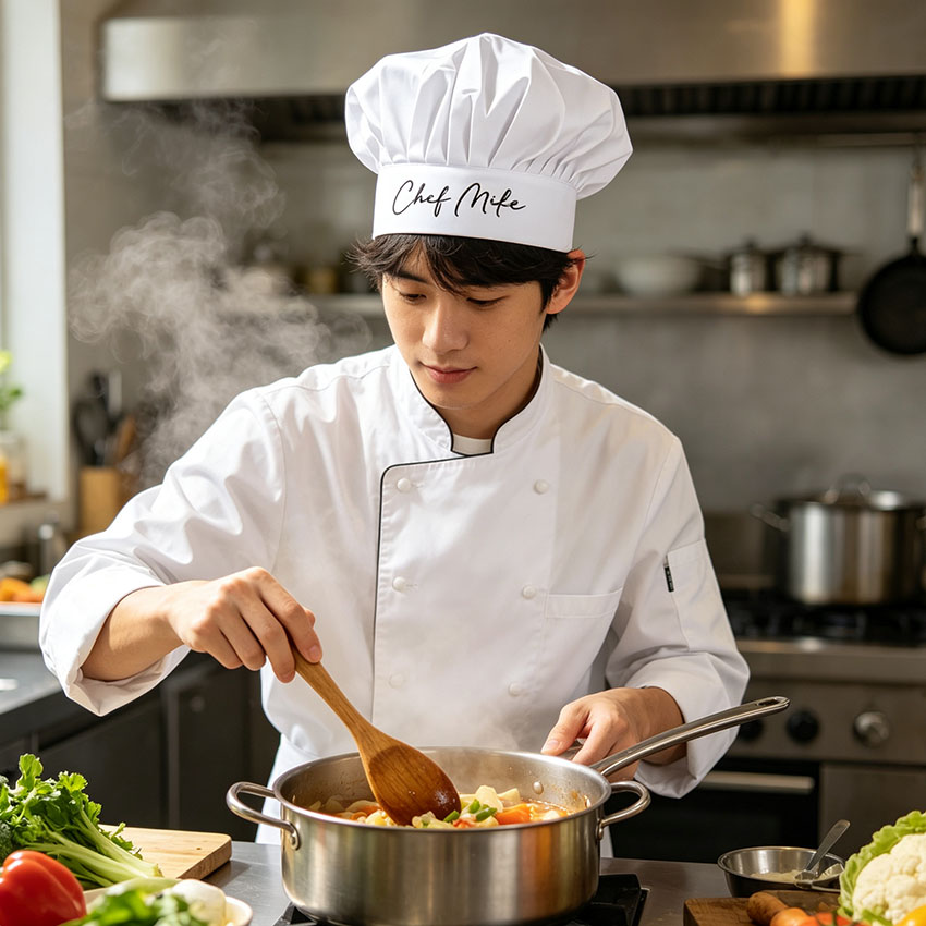Chapéus de chef personalizados - Kitchen For Baking avaliação e preço