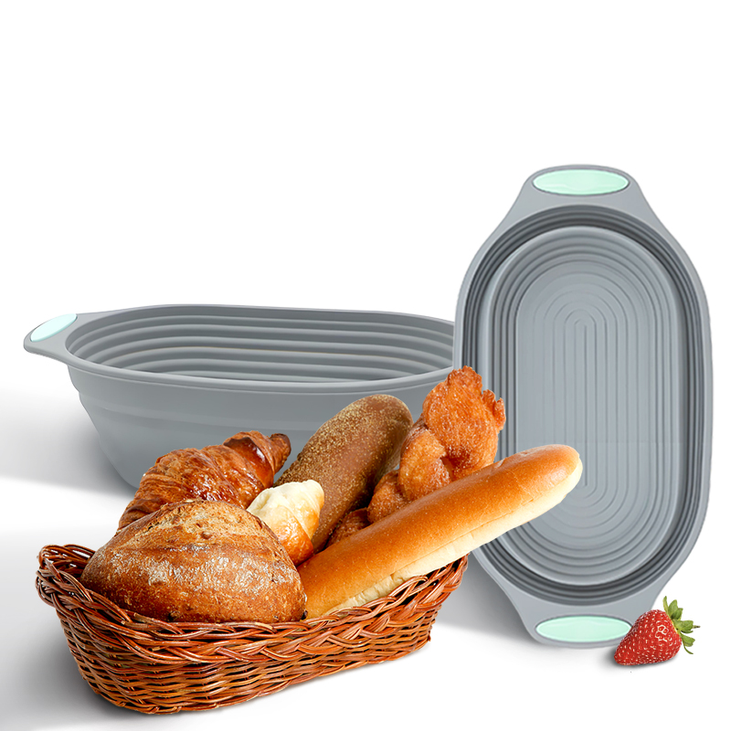 1PC Cesto de Silicone Dobrável - Kitchen Baking Bowls avaliação e preço