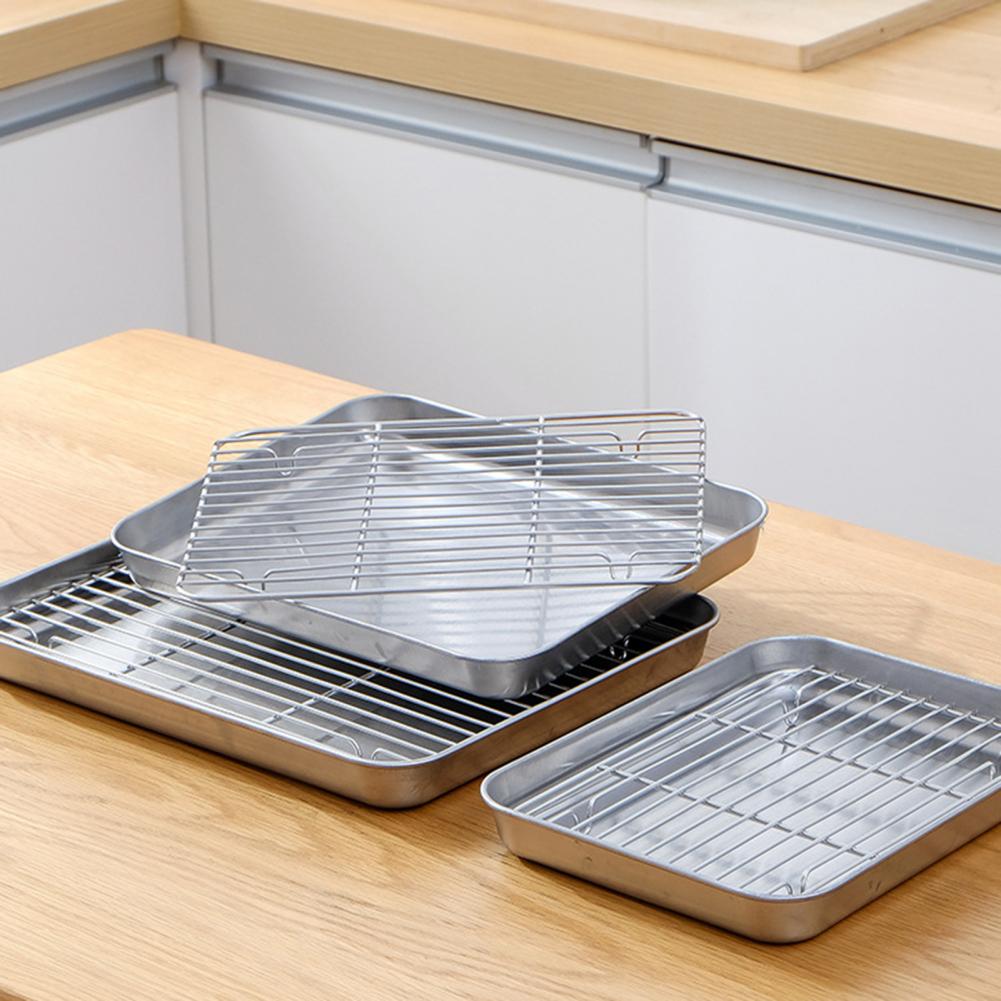 1 conjunto de aço inoxidável f - Kitchen Baking Tray Set avaliação e preço