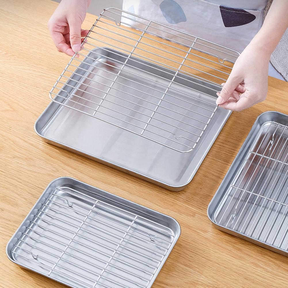 1 conjunto de aço inoxidável f - Kitchen Baking Tray Set avaliação e preço