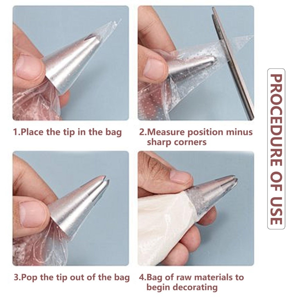 100 Sacos de Confeitar Descart - Piping Bag Disposable avaliação e preço