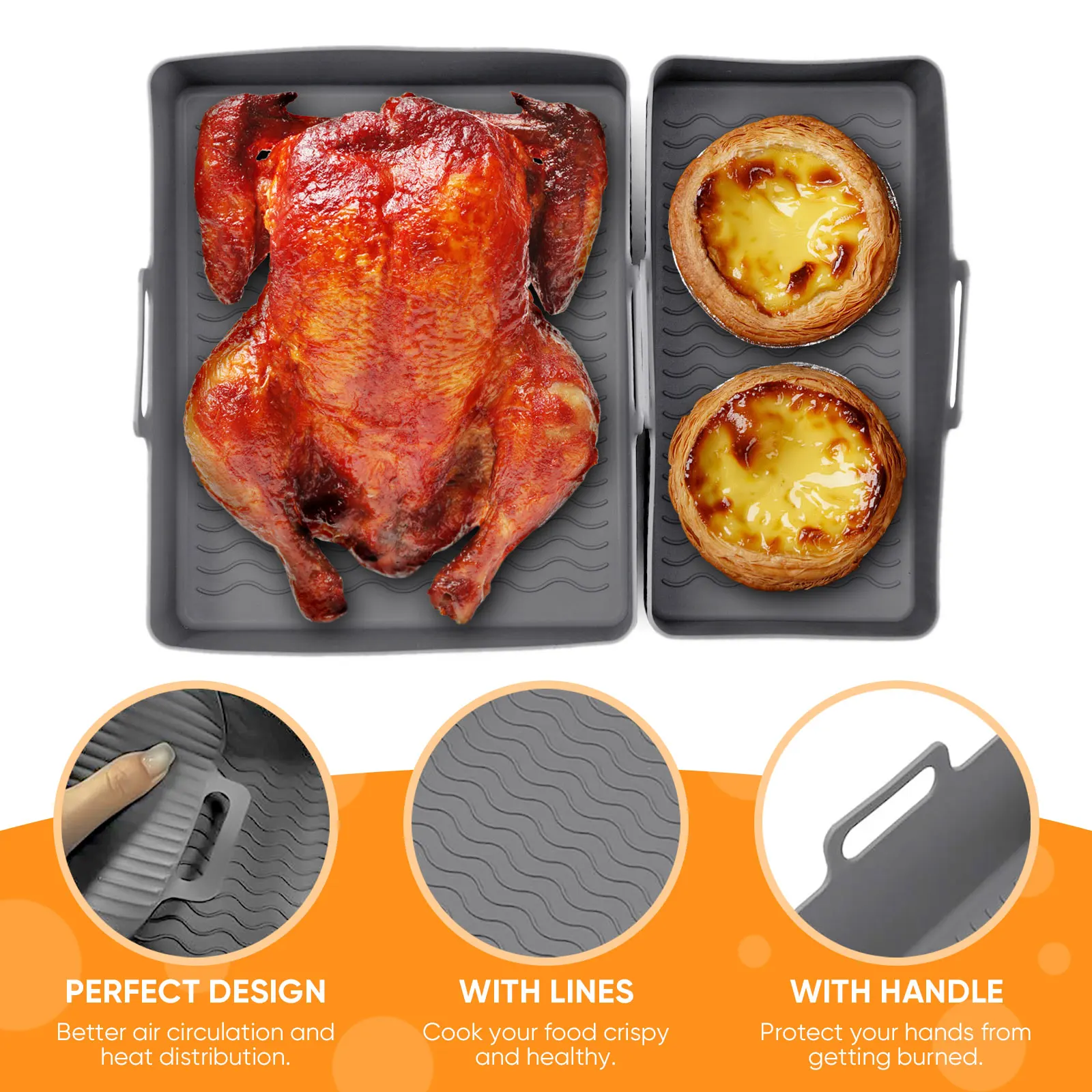 Conjunto de 2 Peças de Tapetes - Kitchen Baking Tray Set avaliação e preço