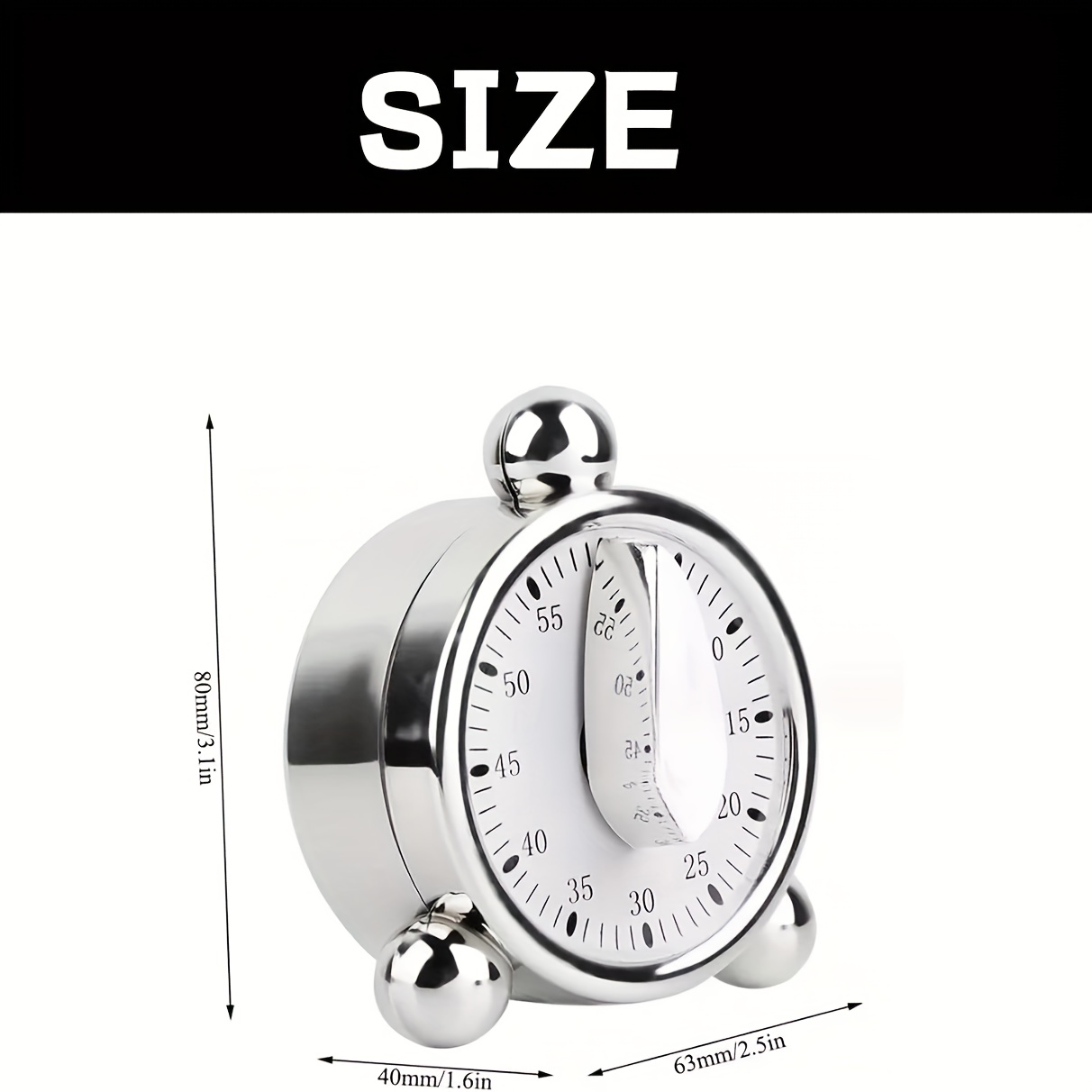 Temporizador mecânico visível, - Kitchen Baking Timer avaliação e preço