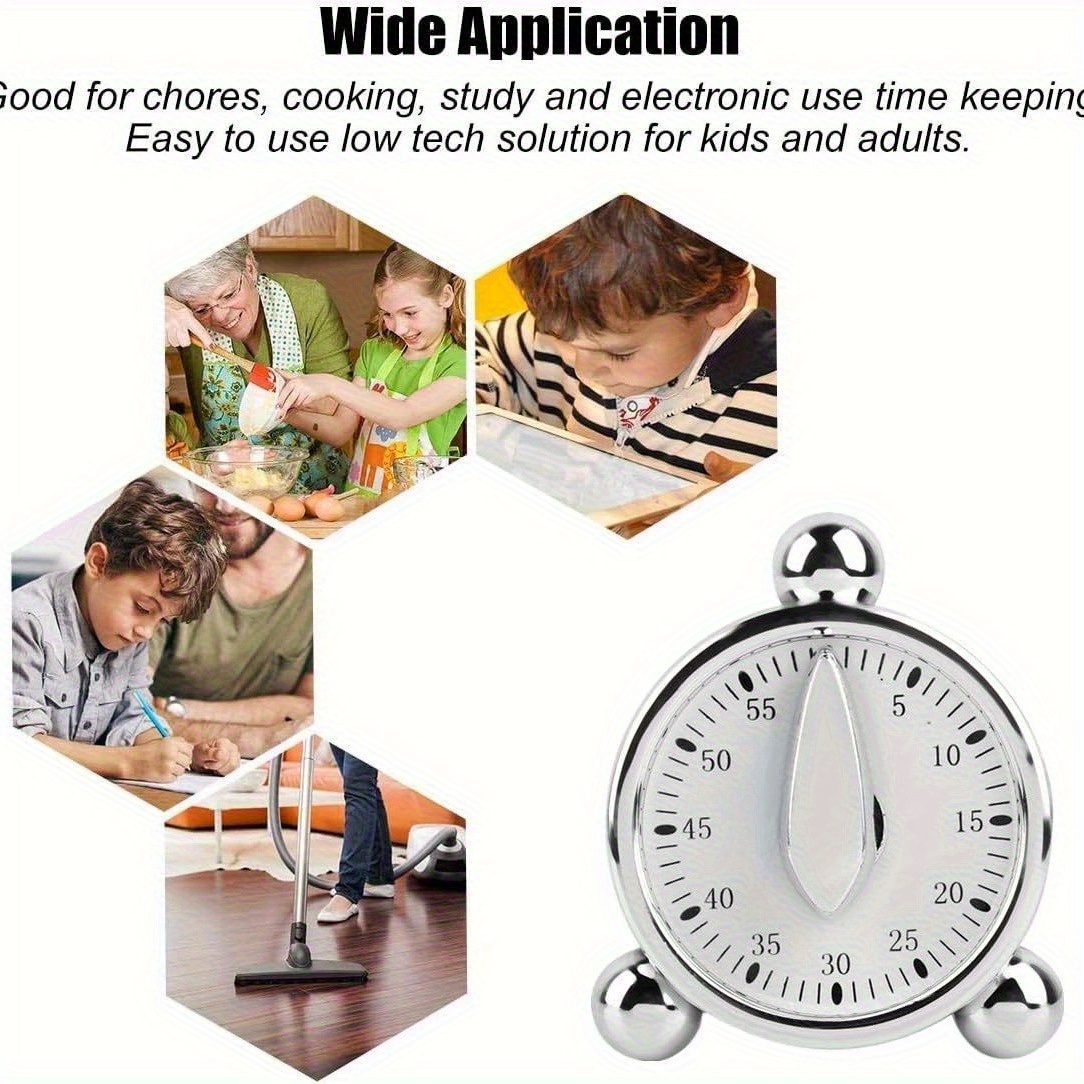 Temporizador mecânico visível, - Kitchen Baking Timer avaliação e preço