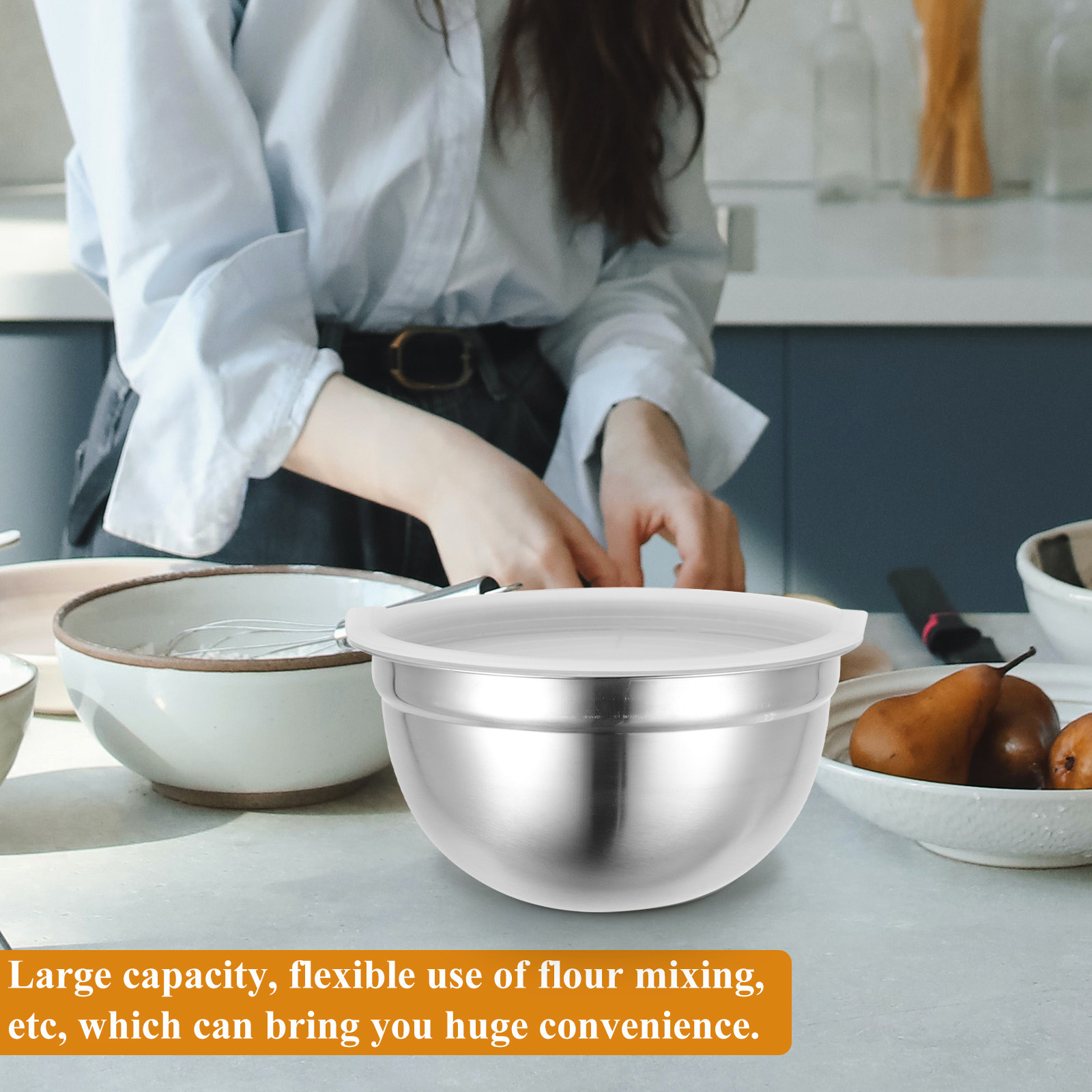Tigela de Mistura em Aço Inoxi - Kitchen Baking Bowls avaliação e preço